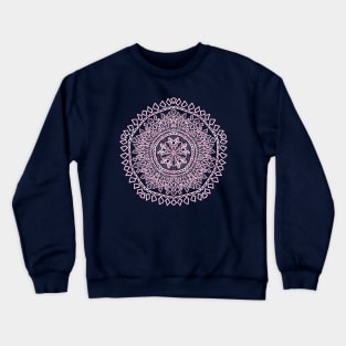 Light Pink Gradient Mandala Crewneck Sweatshirt